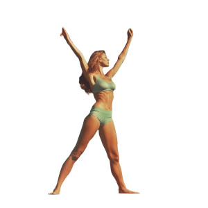 Retro Pilates Pose Vinyl Car Decal Sticker – Waterproof & UV-Resistant 8" Retro Pilates Pose Vinyl Car Decal Sticker – Waterproof & UV-Resistant 8"