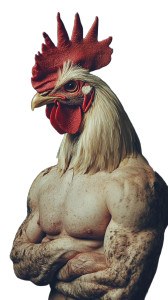 Muscular Rooster Vinyl Car Decal Sticker – Waterproof & UV-Resistant 8" Muscular Rooster Vinyl Car Decal Sticker – Waterproof & UV-Resistant 8"