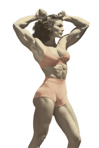 1940S Body-Building Woman Vinyl Car Decal Sticker – Waterproof & UV-Resistant 8"