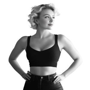 Marilyn-Inspired Woman Vinyl Car Decal Sticker – Waterproof & UV-Resistant 8"