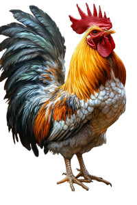 Godlike Rooster Vinyl Car Decal Sticker – Waterproof & UV-Resistant 8" Godlike Rooster Vinyl Car Decal Sticker – Waterproof & UV-Resistant 8"