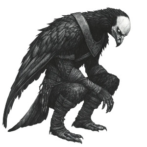 Tribal Vulture Birdman Vinyl Car Decal Sticker – Waterproof & UV-Resistant 8"