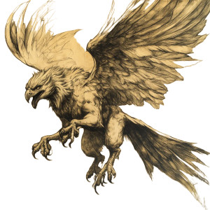 Mythical Griffin Vinyl Car Decal Sticker – Waterproof & UV-Resistant 8" Mythical Griffin Vinyl Car Decal Sticker – Waterproof & UV-Resistant 8"