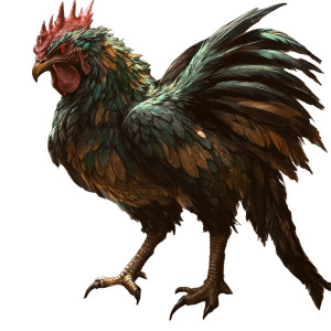 Terrifying Cockatrice Vinyl Car Decal Sticker – Waterproof & UV-Resistant 8" Terrifying Cockatrice Vinyl Car Decal Sticker – Waterproof & UV-Resistant 8"