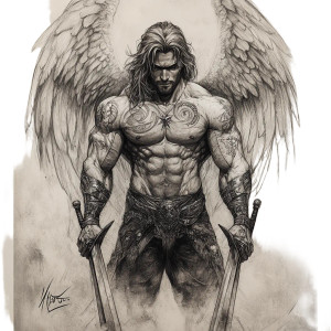 Arch Angel Warrior Vinyl Car Decal Sticker – Waterproof & UV-Resistant 8" Arch Angel Warrior Vinyl Car Decal Sticker – Waterproof & UV-Resistant 8"