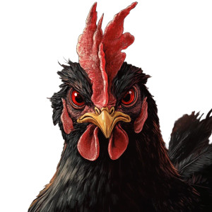 Evil Chicken Anime Vinyl Car Decal Sticker – Waterproof & UV-Resistant 8"