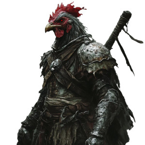 Undead Chicken Warrior Vinyl Car Decal Sticker – Waterproof & UV-Resistant 8" Undead Chicken Warrior Vinyl Car Decal Sticker – Waterproof & UV-Resistant 8"