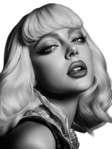 Lady Gaga Portrait Vinyl Car Decal Sticker – Waterproof & UV-Resistant 8" Lady Gaga Portrait Vinyl Car Decal Sticker – Waterproof & UV-Resistant 8"