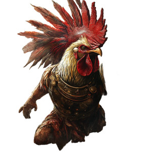 Spartan Rooster Battle Vinyl Car Decal Sticker – Waterproof & UV-Resistant 8"