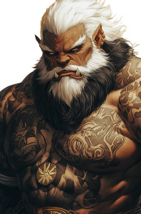 Angry Anime Ork Vinyl Car Decal Sticker – Waterproof & UV-Resistant 8"