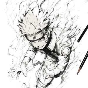 Naruto Anime Style Vinyl Car Decal Sticker – Waterproof & UV-Resistant 8"