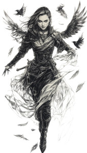 Raven Warlock Vinyl Car Decal Sticker – Waterproof & UV-Resistant 8" Raven Warlock Vinyl Car Decal Sticker – Waterproof & UV-Resistant 8"