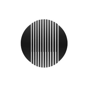 Elegant Circle Logotype Vinyl Car Decal Sticker – Waterproof & UV-Resistant 8"