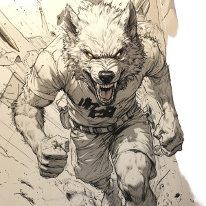 Running Werewolf Vinyl Car Decal Sticker – Waterproof & UV-Resistant 8"