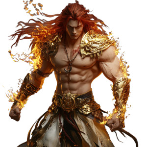 Fire God Zhu Rong Vinyl Car Decal Sticker – Waterproof & UV-Resistant 8"