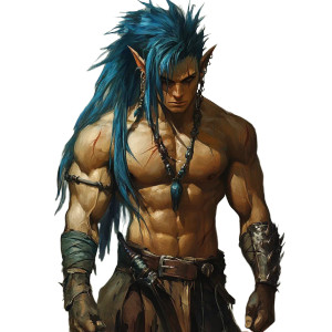 Muscular Half-Elf Barbarian Vinyl Car Decal Sticker – Waterproof & UV-Resistant 8" Muscular Half-Elf Barbarian Vinyl Car Decal Sticker – Waterproof & UV-Resistant 8"