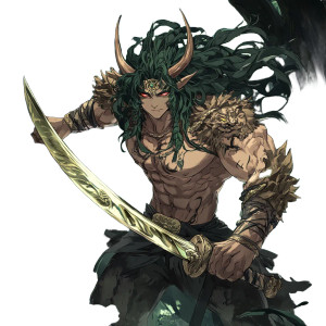 Nature King Warrior Vinyl Car Decal Sticker – Waterproof & UV-Resistant 8"