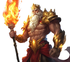 Flaming King Vinyl Car Decal Sticker – Waterproof & UV-Resistant 8"