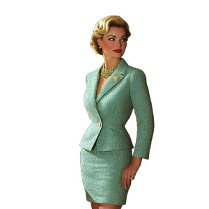 50S Housewife Outfit Vinyl Car Decal Sticker – Waterproof & UV-Resistant 8"