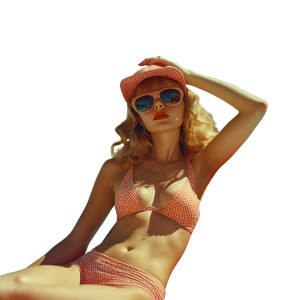 Retro 80S Woman Vinyl Car Decal Sticker – Waterproof & UV-Resistant 8"