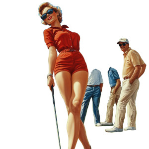 Lady Joins Golf Vinyl Car Decal Sticker – Waterproof & UV-Resistant 8" Lady Joins Golf Vinyl Car Decal Sticker – Waterproof & UV-Resistant 8"