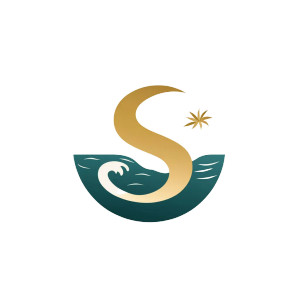 S Beach Wave Logo Vinyl Car Decal Sticker – Waterproof & UV-Resistant 8" S Beach Wave Logo Vinyl Car Decal Sticker – Waterproof & UV-Resistant 8"