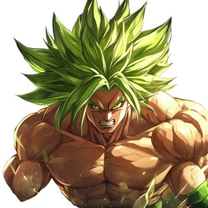 Super Saiyan Broly V3 Vinyl Car Decal Sticker – Waterproof & UV-Resistant 8"