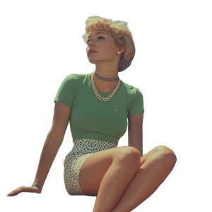 70S Style Woman Vinyl Car Decal Sticker – Waterproof & UV-Resistant 8"