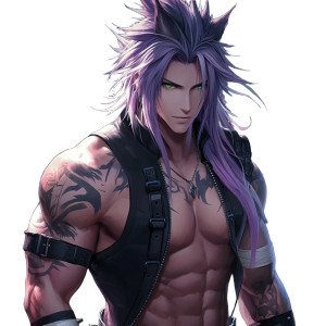 Handsome Miqo’Te Male V2 Vinyl Car Decal Sticker – Waterproof & UV-Resistant 8"