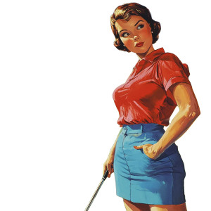 Lady Joins Golf V2 Vinyl Car Decal Sticker – Waterproof & UV-Resistant 8" Lady Joins Golf V2 Vinyl Car Decal Sticker – Waterproof & UV-Resistant 8"