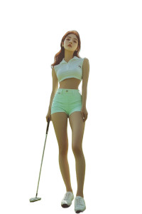 Korean Golfer Portrait Vinyl Car Decal Sticker – Waterproof & UV-Resistant 8" Korean Golfer Portrait Vinyl Car Decal Sticker – Waterproof & UV-Resistant 8"