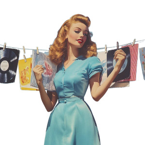 Vintage Record Display Vinyl Car Decal Sticker – Waterproof & UV-Resistant 8"