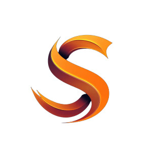 Orange S Logo Vinyl Car Decal Sticker – Waterproof & UV-Resistant 8"