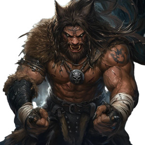 Wolf Barbarian Talisman Vinyl Car Decal Sticker – Waterproof & UV-Resistant 8"