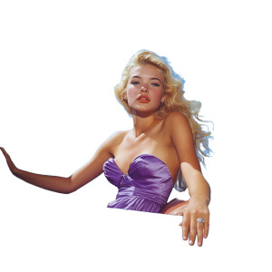 Blonde In Vintage Car Vinyl Car Decal Sticker – Waterproof & UV-Resistant 8" Blonde In Vintage Car Vinyl Car Decal Sticker – Waterproof & UV-Resistant 8"