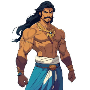 Indian Heman Vinyl Car Decal Sticker – Waterproof & UV-Resistant 8"