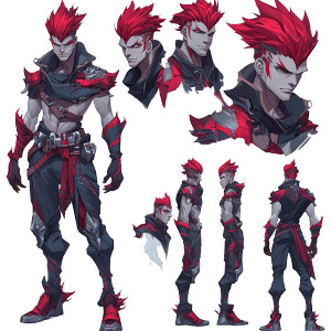 League Character Sheet Vinyl Car Decal Sticker – Waterproof & UV-Resistant 8"