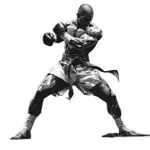 Muay Thai Fighter V8 Vinyl Car Decal Sticker – Waterproof & UV-Resistant 8"