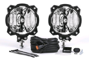 Gravity Powered KC Hilites LED Driving Beam Fog Lights | 6 Inch Round | High Output 20 Watt | Clear Lens | Set Of 2 Gravity Powered KC Hilites LED Driving Beam Fog Lights | 6 Inch Round | High Output 20 Watt | Clear Lens | Set Of 2