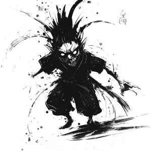 Toon Goblin Escape Vinyl Car Decal Sticker – Waterproof & UV-Resistant 8"