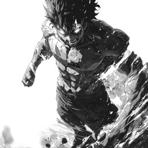 Strongest Spearman Manga Vinyl Car Decal Sticker – Waterproof & UV-Resistant 8"