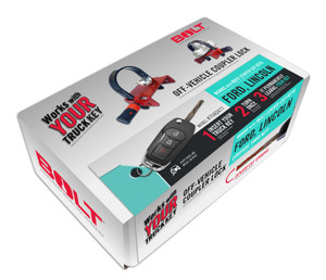 BOLT Locks Strattec Security Trailer Coupler Lock 7040477 Ball And Clamp Type; Black/Red; Single; Opens With Vehicle Ignition Key