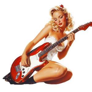 Blonde Guitarist Painting Vinyl Car Decal Sticker – Waterproof & UV-Resistant 8" Blonde Guitarist Painting Vinyl Car Decal Sticker – Waterproof & UV-Resistant 8"