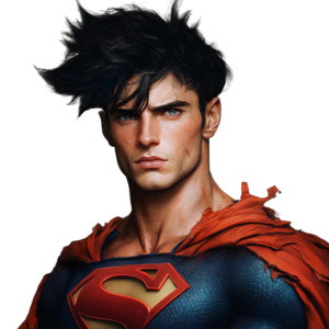 Superman-Goku Hybrid Vinyl Car Decal Sticker – Waterproof & UV-Resistant 8"