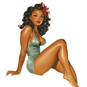 Vargas Pin-Up V3 Vinyl Car Decal Sticker – Waterproof & UV-Resistant 8"