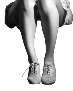 Vintage Legs Art Vinyl Car Decal Sticker – Waterproof & UV-Resistant 8"