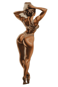 Art-Deco Pin-Ups Vinyl Car Decal Sticker – Waterproof & UV-Resistant 8"