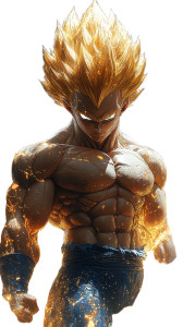 Ultra Instinct Vegeta Vinyl Car Decal Sticker – Waterproof & UV-Resistant 8"