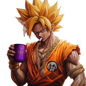 Hip-Hop Son Goku Vinyl Car Decal Sticker – Waterproof & UV-Resistant 8"