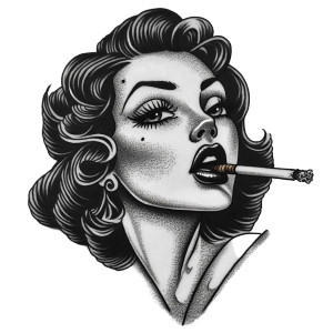 Pin Up Girl Tattoo Vinyl Car Decal Sticker – Waterproof & UV-Resistant 8" Pin Up Girl Tattoo Vinyl Car Decal Sticker – Waterproof & UV-Resistant 8"